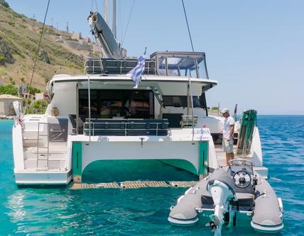 Catamaran boat rental in Kalamata, Greece
