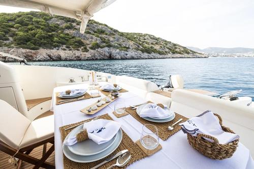 Motor yacht boat rental in Bodrum Marina, Turkey