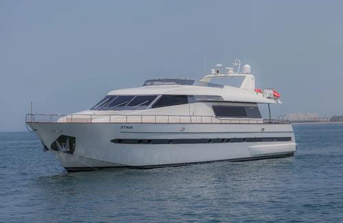 Up to 45 persons can enjoy a ride on this Motor yacht boat