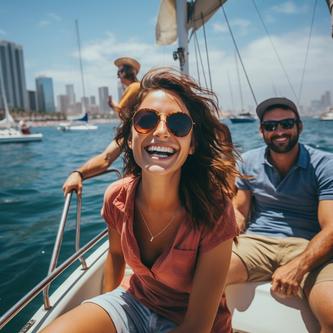 Up to 6 persons can enjoy a ride on this Daysailer / Weekender boat