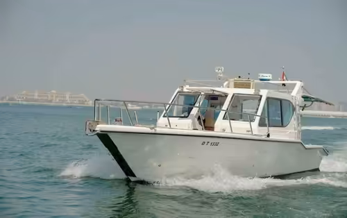 Cuddy cabin boat rental in Dubai, United Arab Emirates