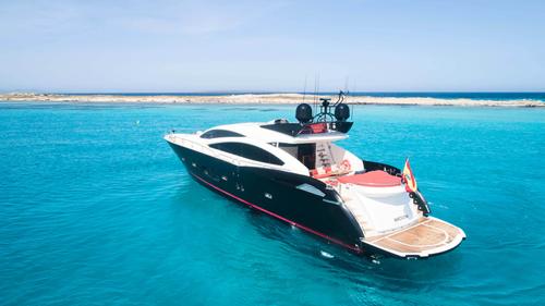 Boating is fun with a Sunseeker in ibiza