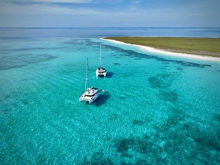 Crewed Catamaran  at a  GREAT RPICE