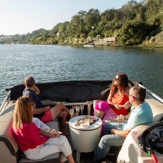 Up to 8 persons can enjoy a ride on this Catamaran boat