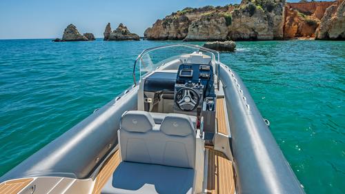 Inflatable outboard boat for rent in Lagos