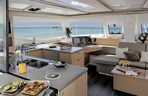 Up to 4 persons can enjoy a ride on this Catamaran boat