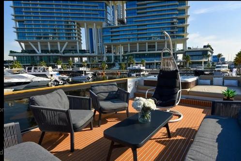 Houseboat boat rental in D-Marina, Marasi Business Bay, Dubai, United Arab Emirates