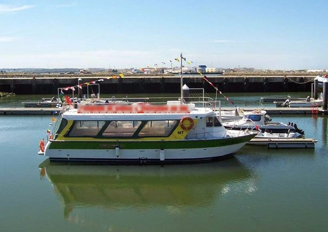 Boating is fun with a Motor boat in Olhao
