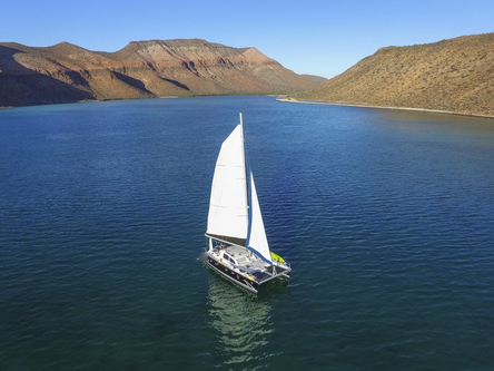 Catamaran boat rental in Marina Don Jose, Mexico