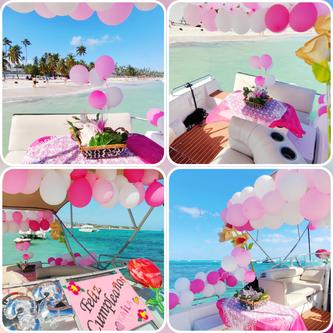 Discover Punta Cana surroundings on this Fiesta Vee Rinker boat