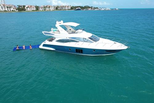 Luxurious 60' Azimut Yacht Charter in Miami Beach Marina