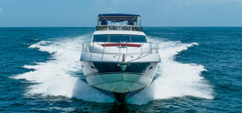 Up to 13 persons can enjoy a ride on this Sunseeker boat
