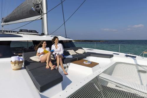 Up to 8 persons can enjoy a ride on this Catamaran boat