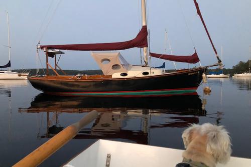Sunset Cruise on a Pristine Lake Massabesic in a Classic Cutter
