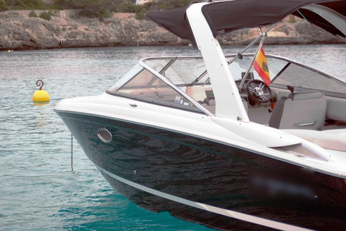 Up to 9 persons can enjoy a ride on this Bow rider boat