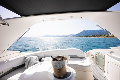 Up to 11 persons can enjoy a ride on this Motor yacht boat