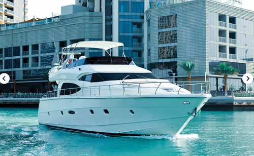 Discover Dubai surroundings on this 66 Feet Custom boat
