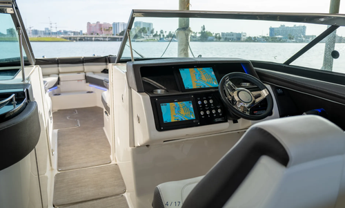 Up to 12 persons can enjoy a ride on this Motor yacht boat