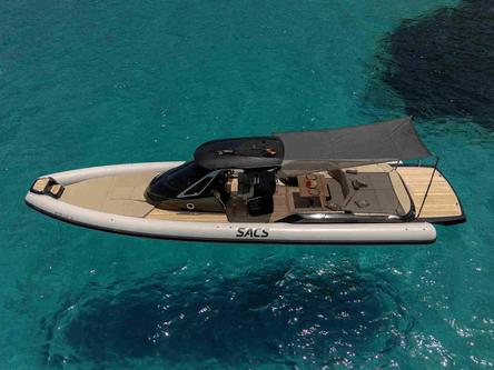 Discover Eivissa surroundings on this 44’ SACS Sacs boat