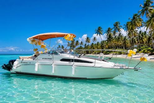 This 26.0' Custom cand take up to 6 passengers around Punta Cana