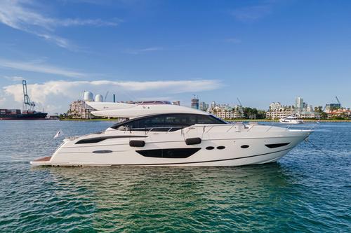 74' Princess — Miami | Classic Elegance, Fully Crewed