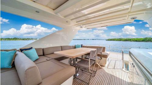 Up to 8 persons can enjoy a ride on this Motor yacht boat